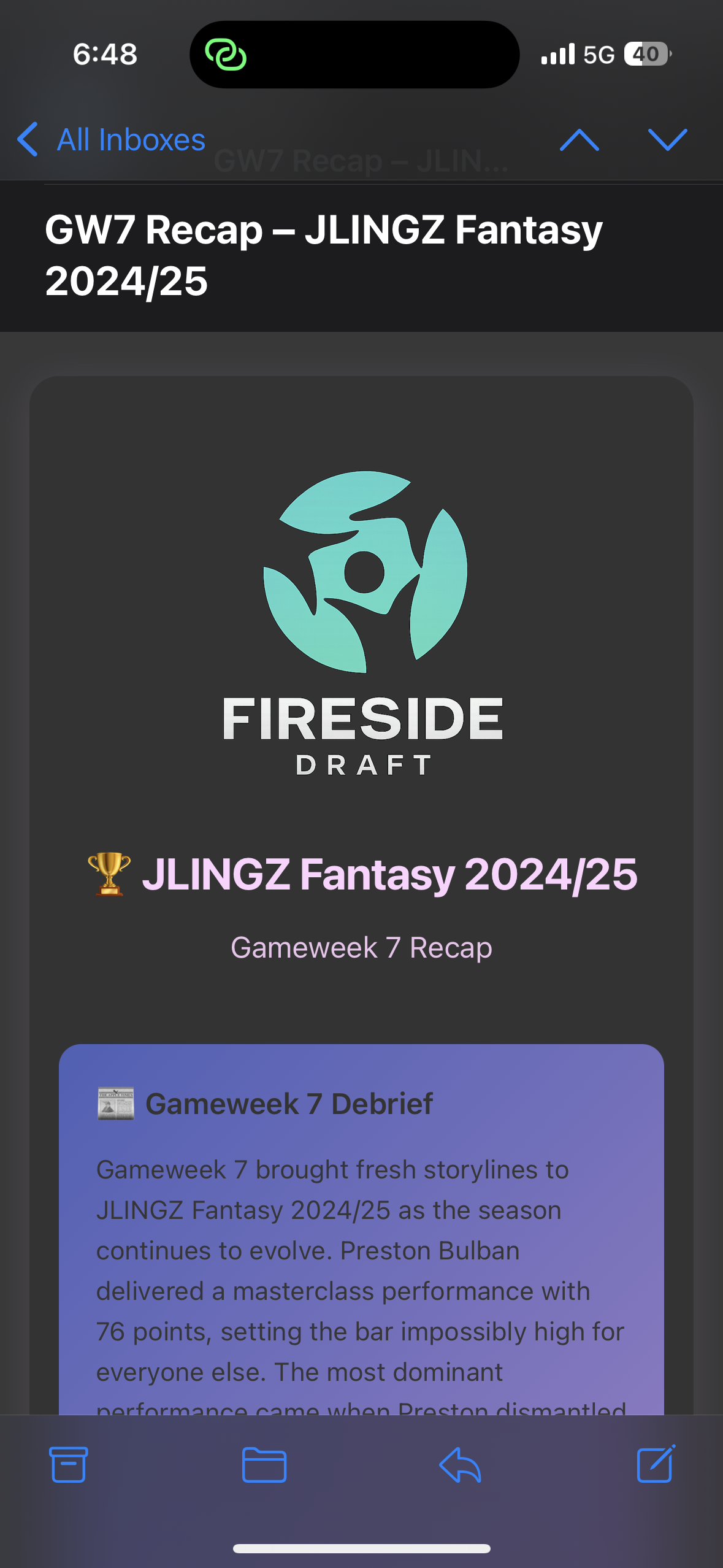 Fireside Draft Interface 3